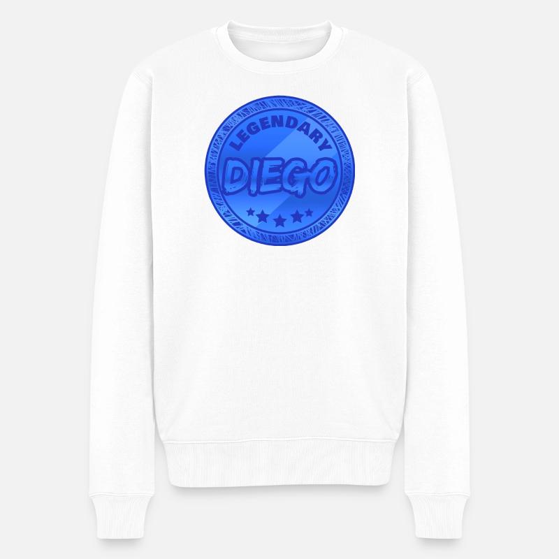Diego comme idée de cadeau - Pull Premium bio Homme - blanc