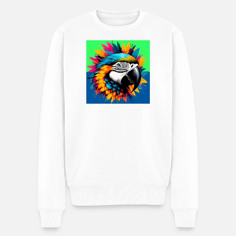 perroquet - Pull Premium bio Homme - blanc