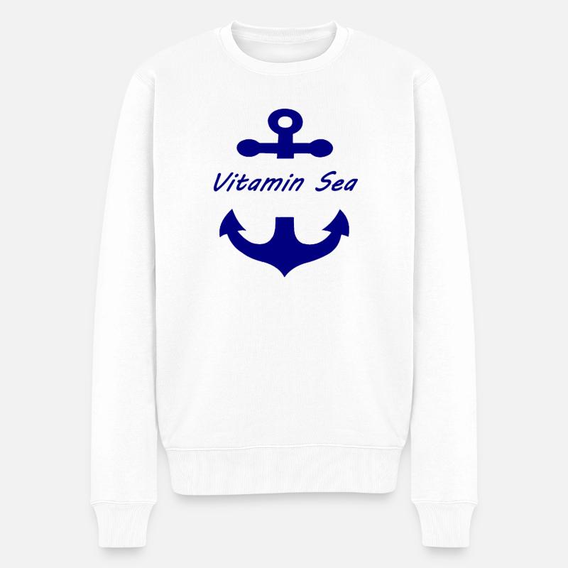 Vitamine-Mer - Pull Premium bio Homme - blanc