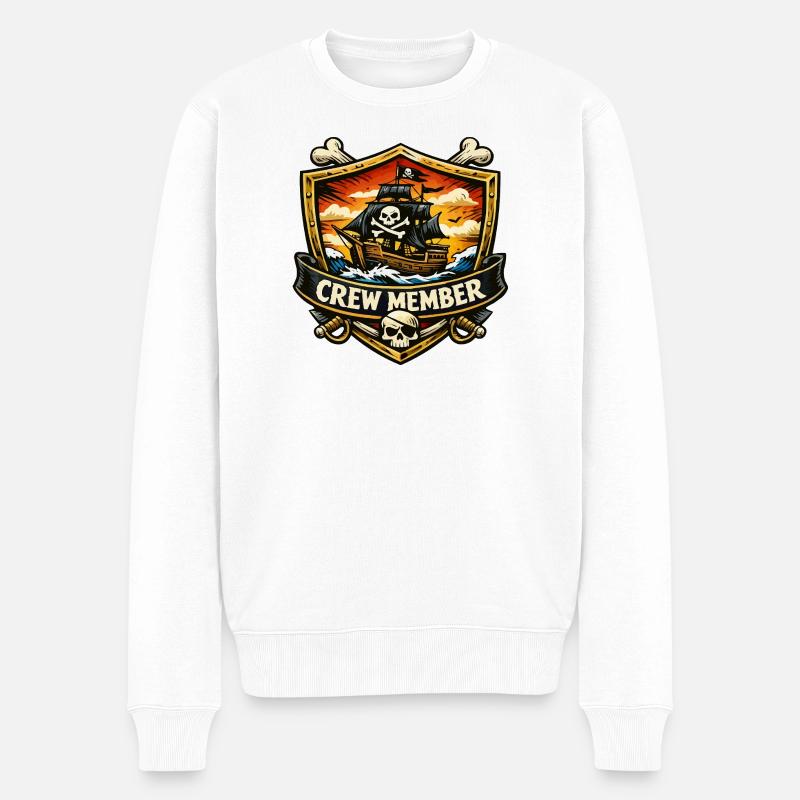 Membre d’équipage d’un navire pirate - Pull Premium bio Homme - blanc