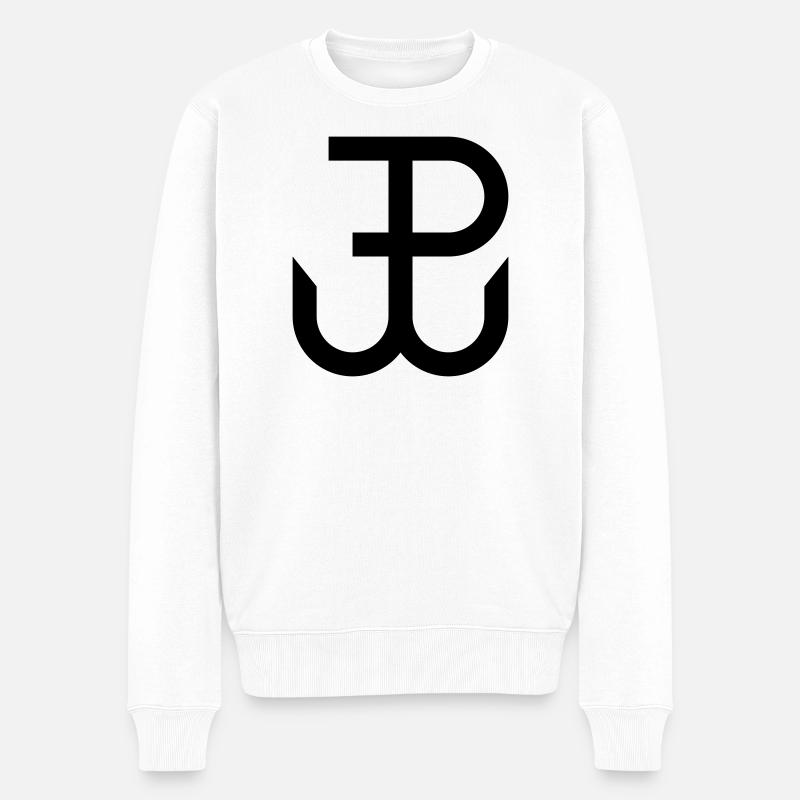 Kotwica, Polen - Männer Premium Bio Pullover - Weiß
