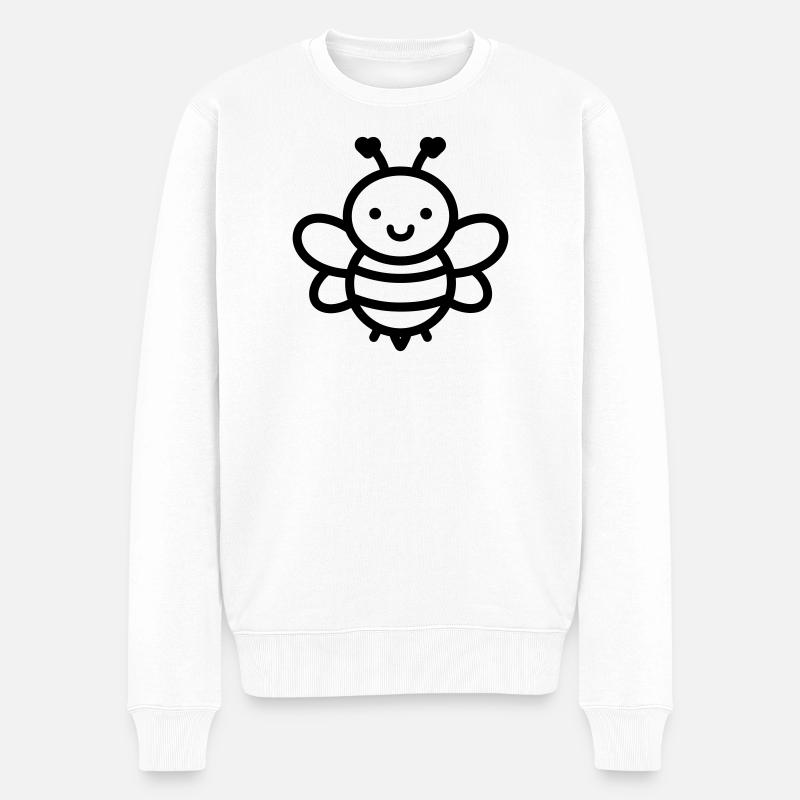 Abeille - Pull Premium bio Homme - blanc