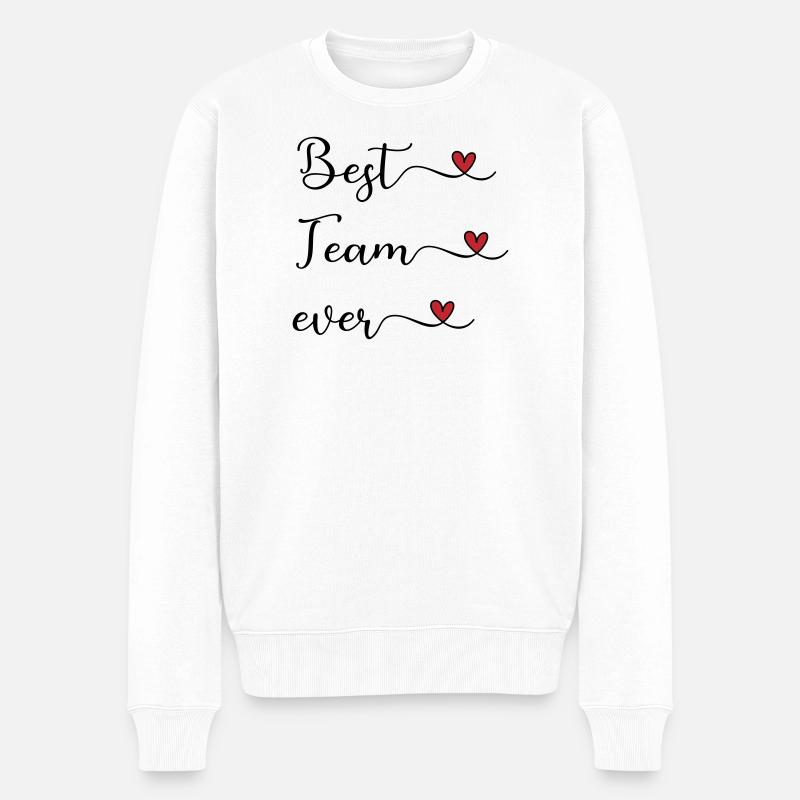 Meilleure équipe de tous les temps - Pull Premium bio Homme - blanc