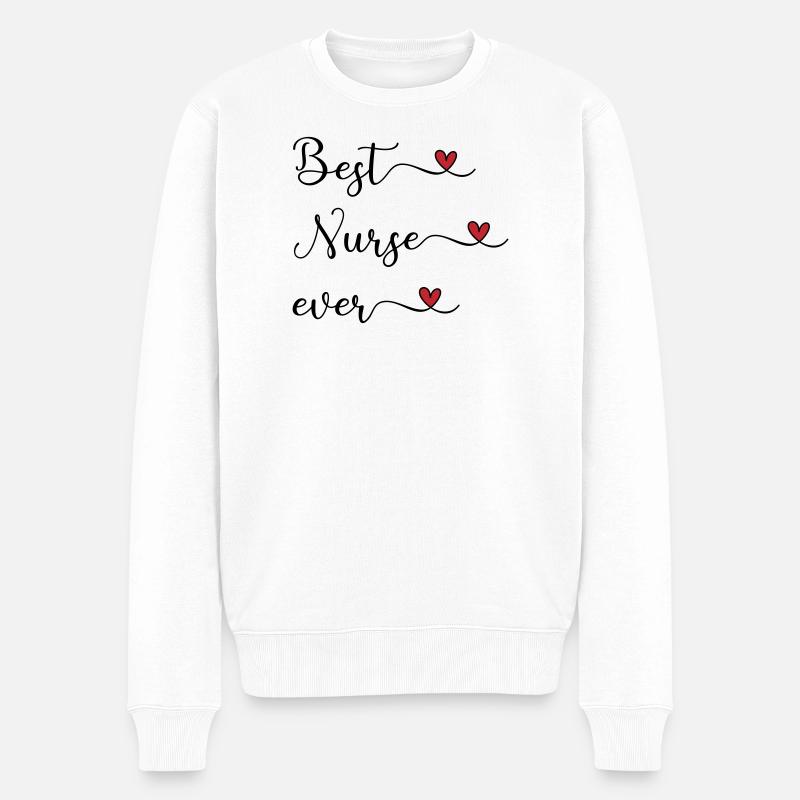 Infirmière - meilleure infirmière - Pull Premium bio Homme - blanc