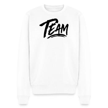 Équipe - Pull Premium bio Homme - blanc - Devant - Thijin (182cm)