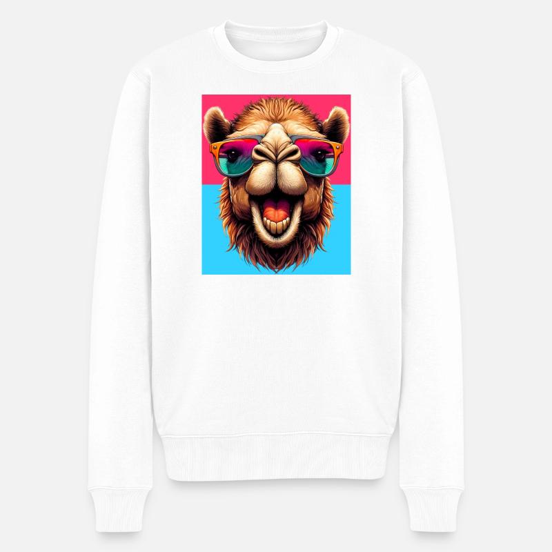 chameau - Pull Premium bio Homme - blanc