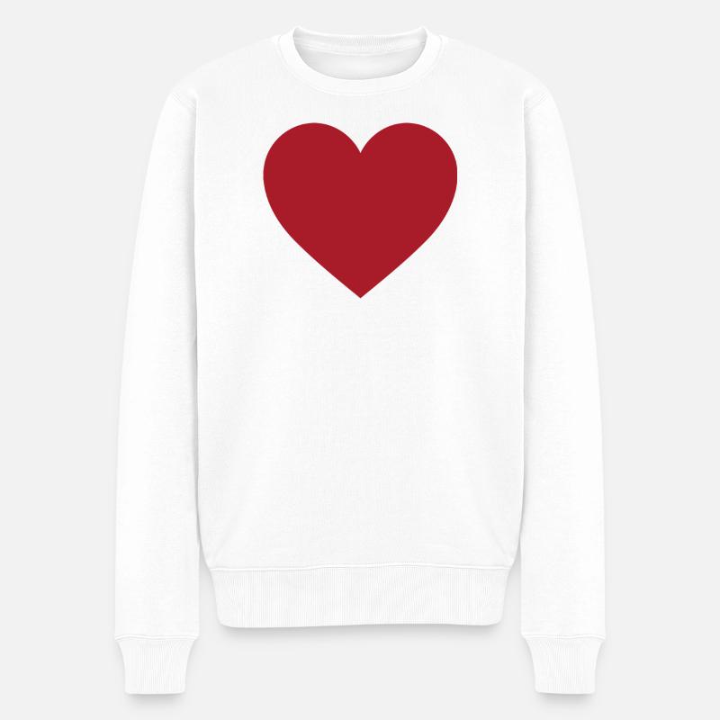 lavafalls - Männer Premium Bio Pullover - Weiß