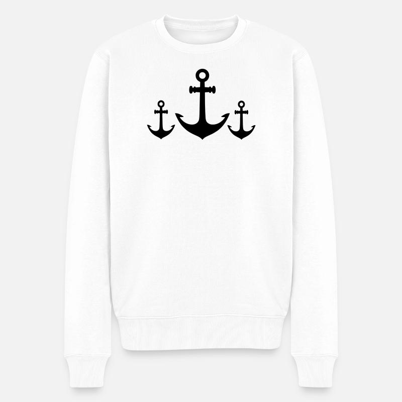 Équipage de l’ancre - Pull Premium bio Homme - blanc