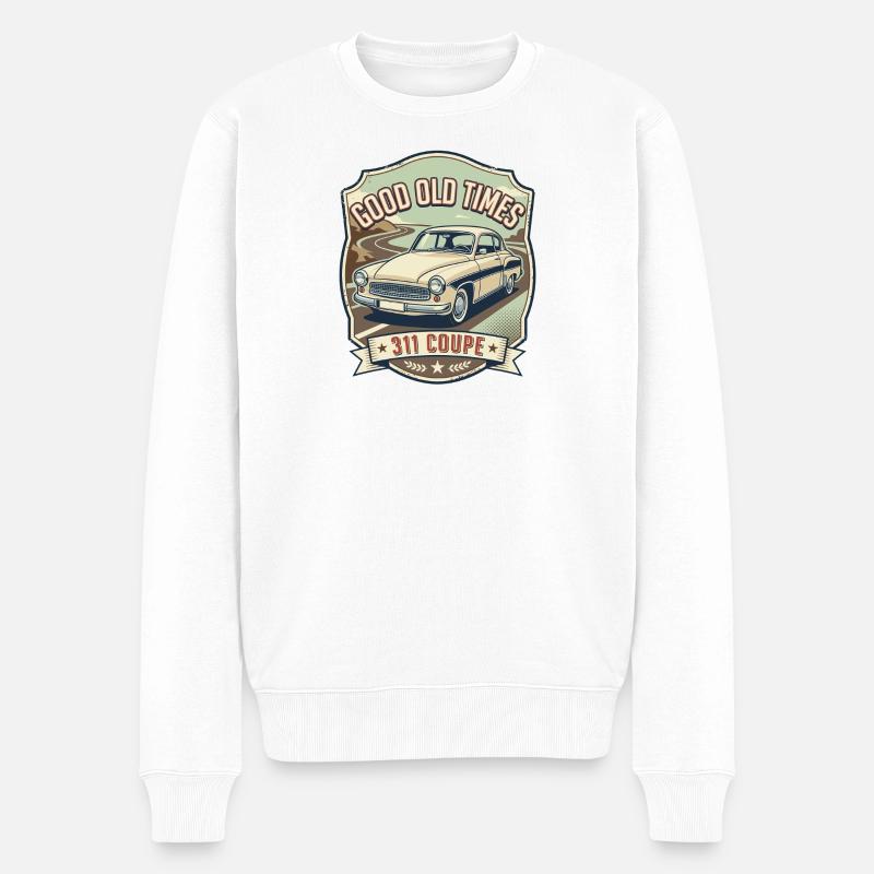 Wartburg 311 Coupe - Männer Premium Bio Pullover - Weiß