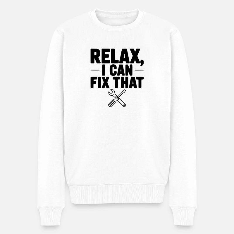 Détends-toi, je peux arranger ça - Pull Premium bio Homme - blanc