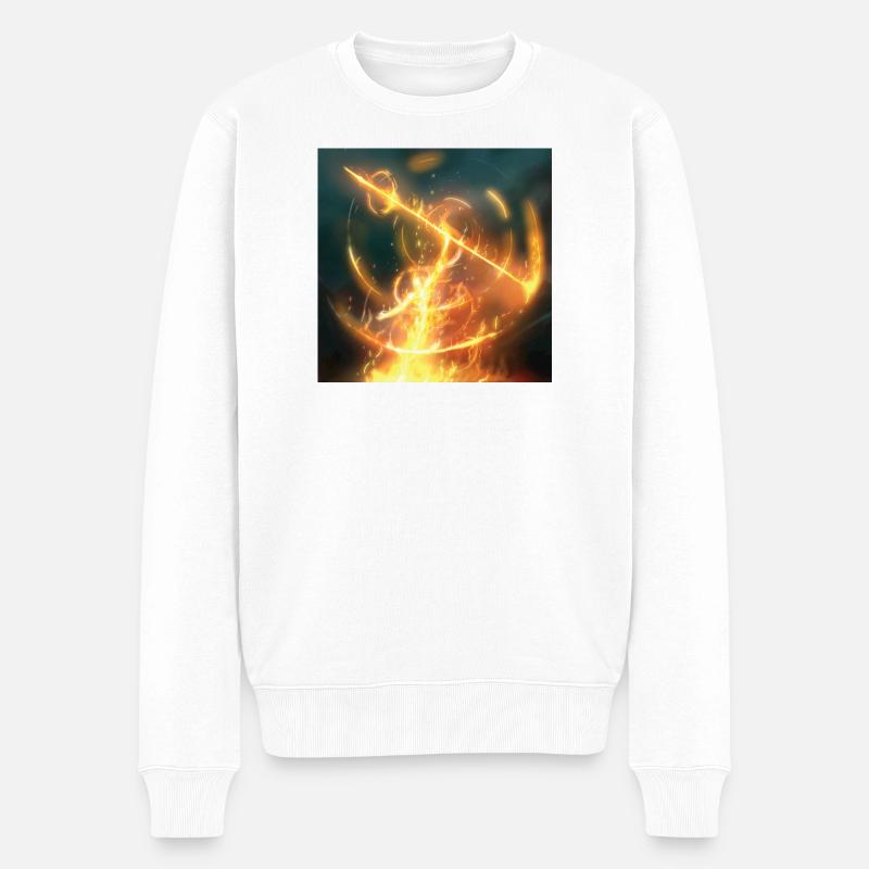 Lance de feu - Pull Premium bio Homme - blanc