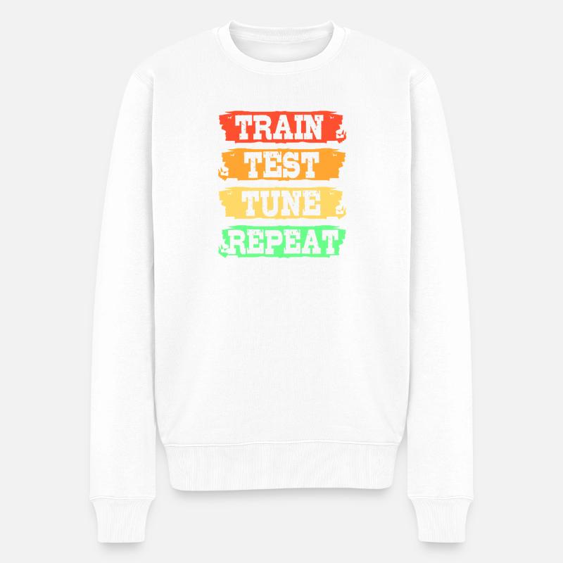 Programmeur codeur GPT - Pull Premium bio Homme - blanc