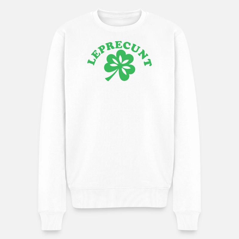 Drôle de la Saint-Patrick irlandaise sarcastique - Pull Premium bio Homme - blanc