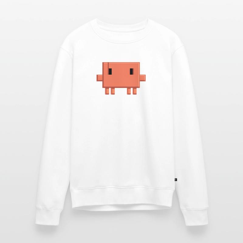 Claude Code Pixel AI Mascot Dev Sticker Men's Premium Organic Jumper