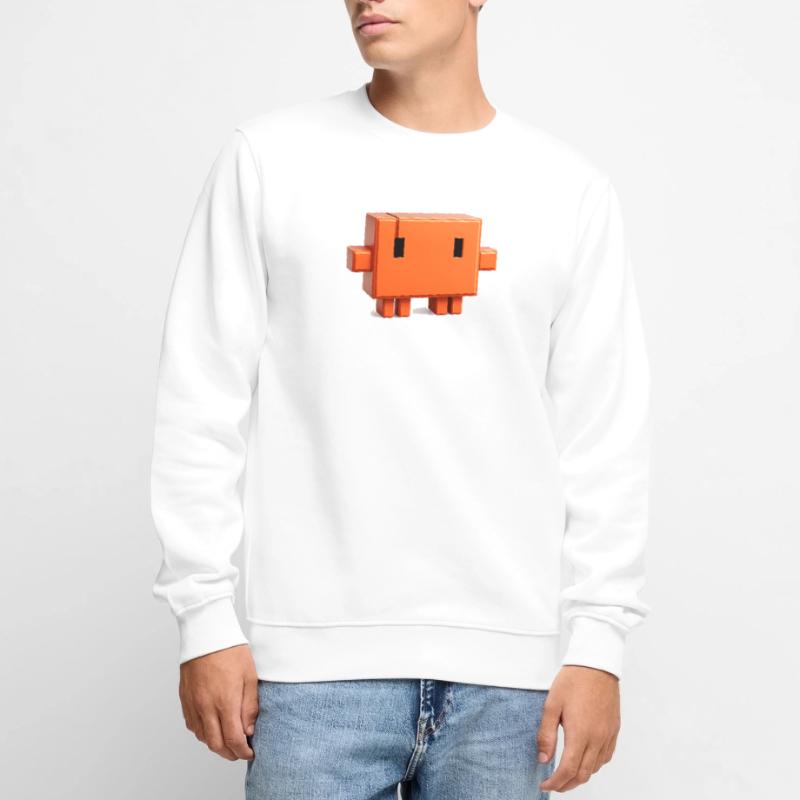 Claude Code Pixel 3D Mascot Cute Dev Sticker Pull Premium bio Homme