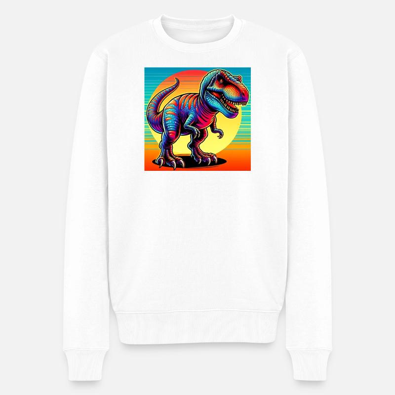 dinosaure - Pull Premium bio Homme - blanc