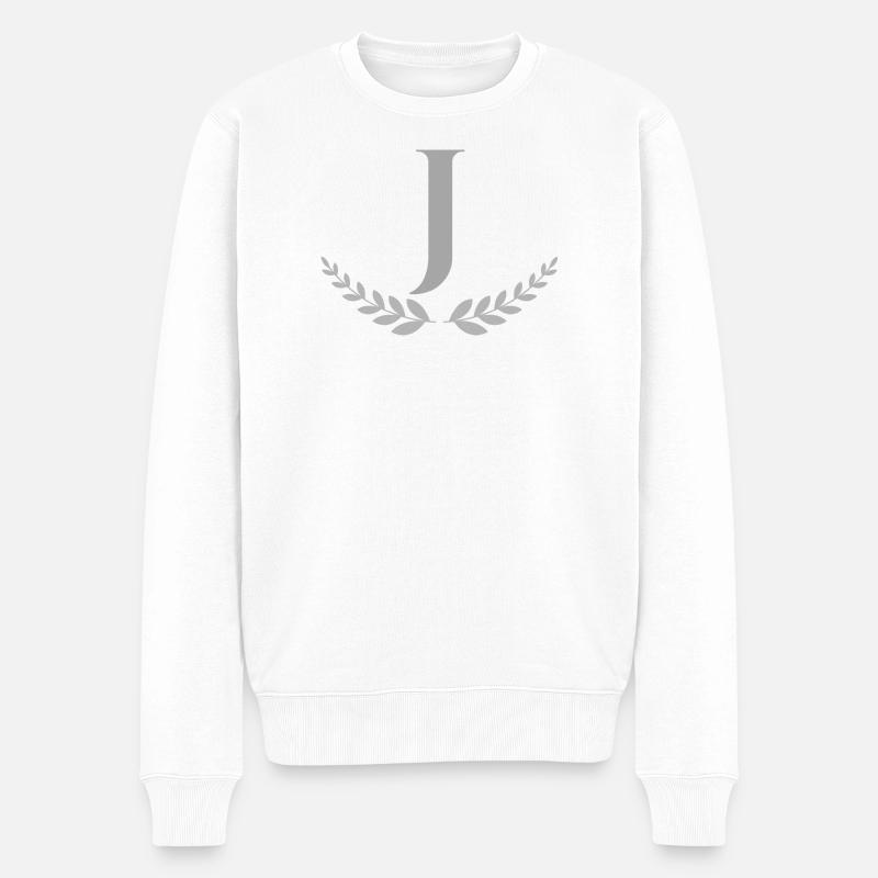 J - Pull Premium bio Homme - blanc