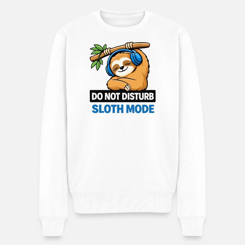 Mode paresseux : ne pas déranger - Pull Premium bio Homme - blanc