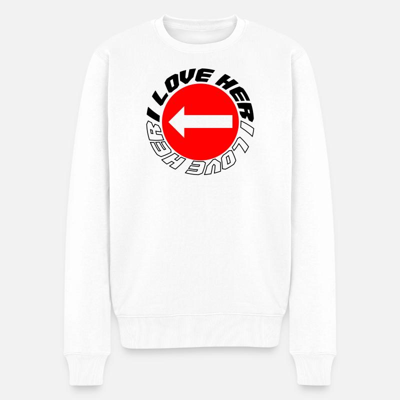 Je l’aime - Pull Premium bio Homme - blanc