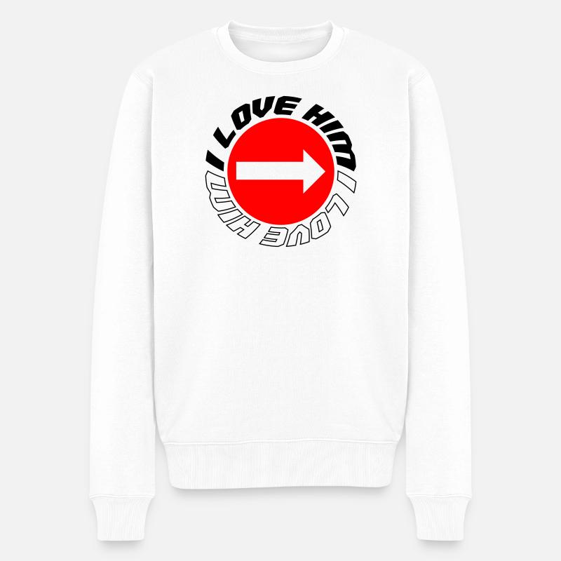 Je l’aime - Pull Premium bio Homme - blanc
