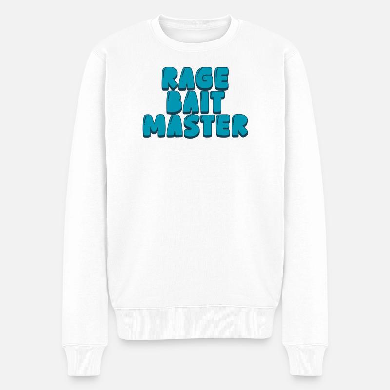 Maître de la rage bait - Pull Premium bio Homme - blanc