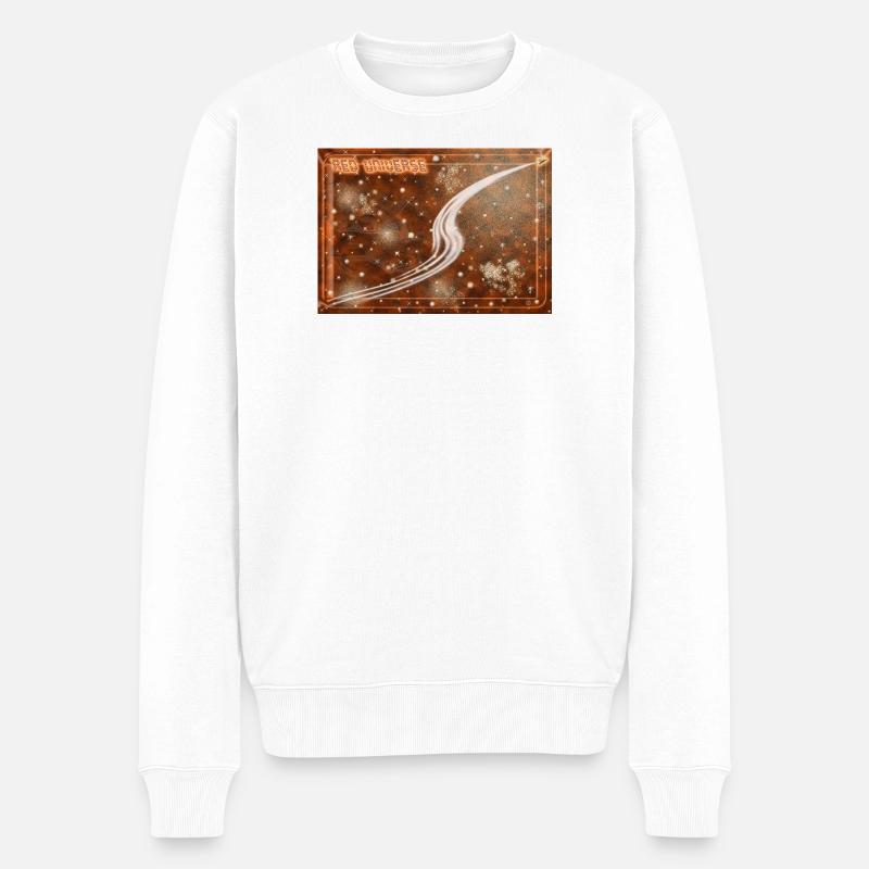 Red Universe - Männer Premium Bio Pullover - Weiß