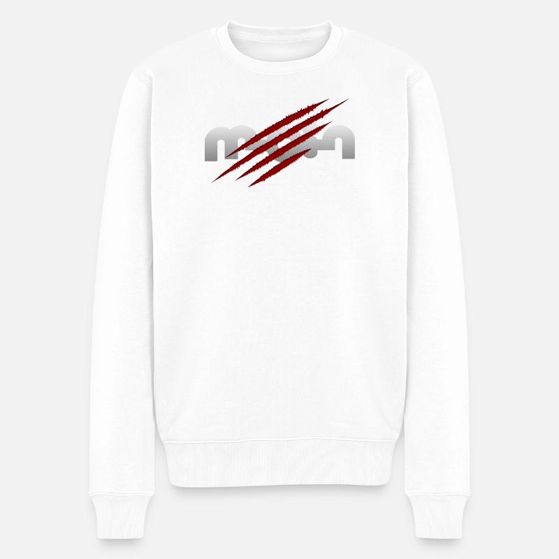 Moin - Männer Premium Bio Pullover - Weiß