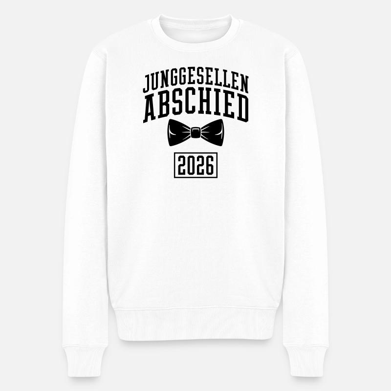 Junggesellenabschied 2026 JGA - Männer Premium Bio Pullover - Weiß