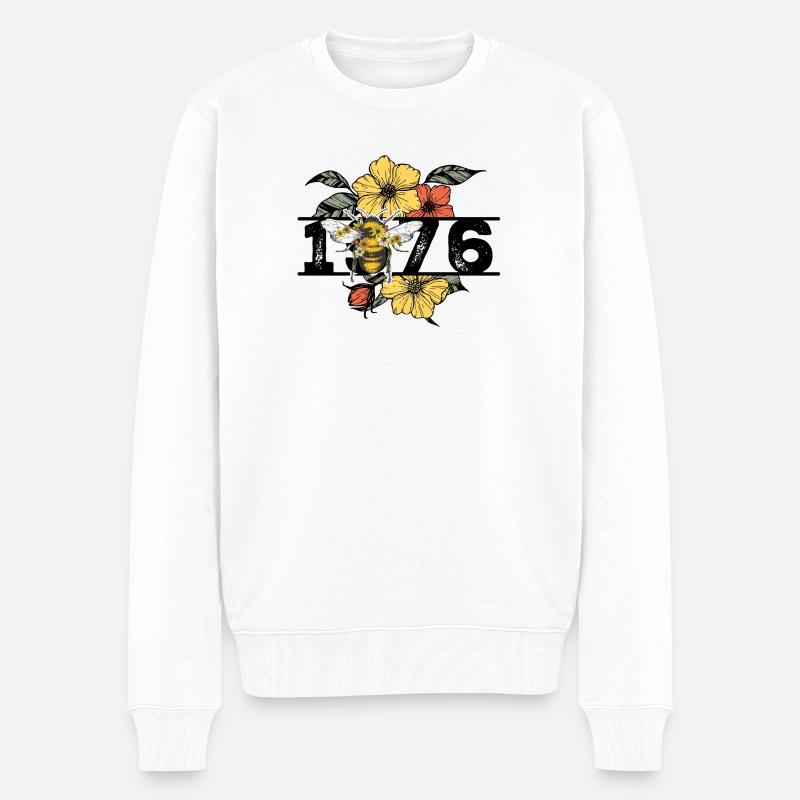 50e anniversaire 1976 - Pull Premium bio Homme - blanc