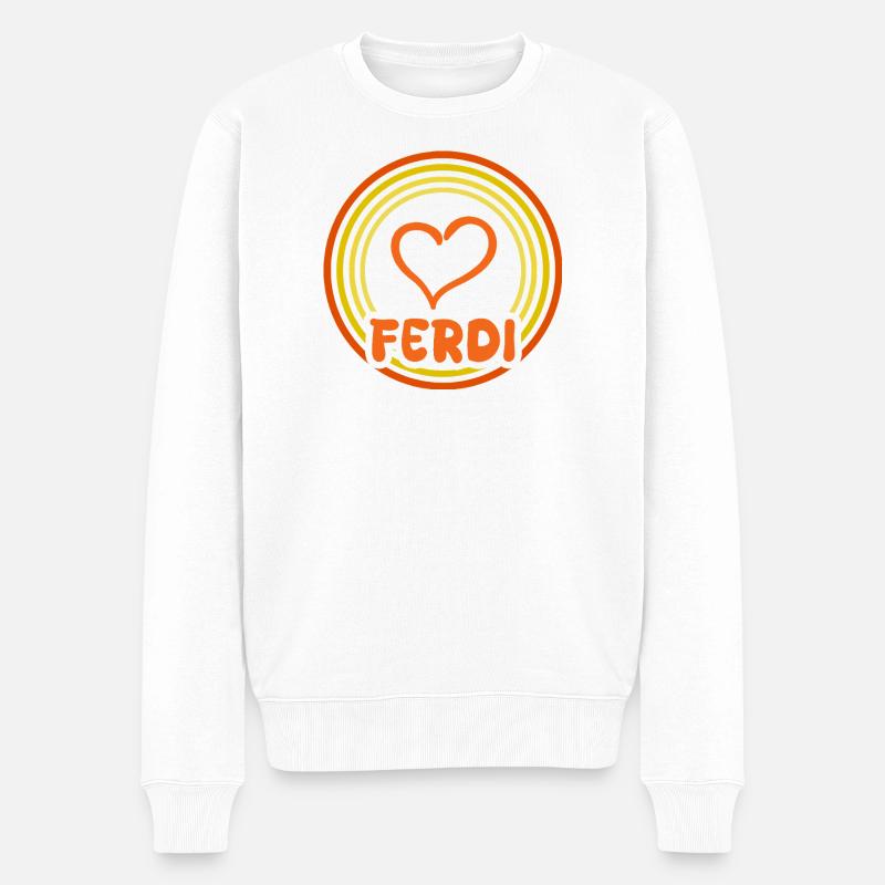 Idée cadeau Ferdi - Pull Premium bio Homme - blanc