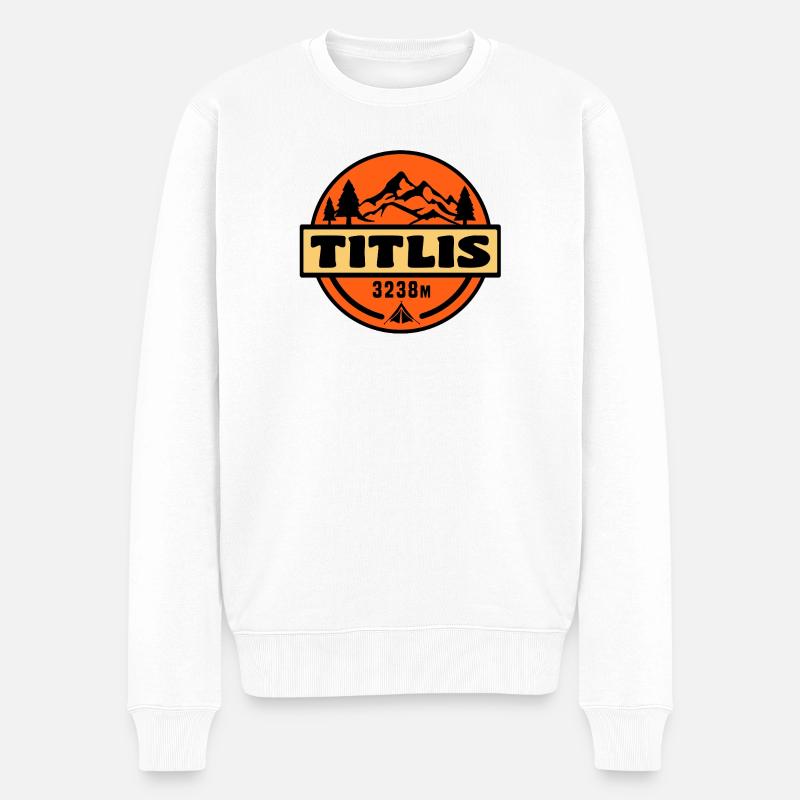 Titlis - Männer Premium Bio Pullover - Weiß