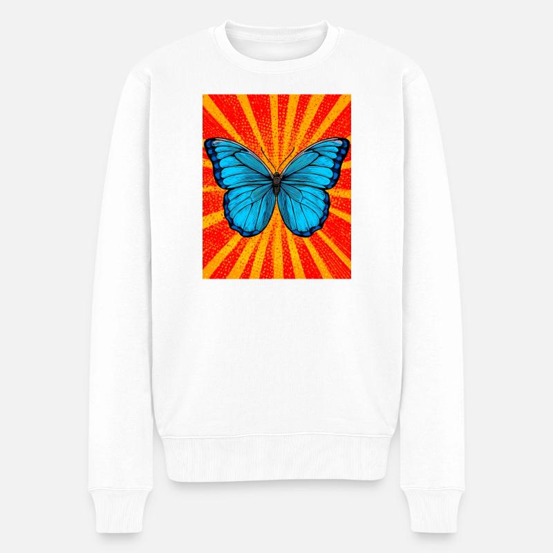 papillon - Pull Premium bio Homme - blanc