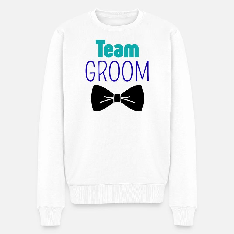 TeamGroom - Pull Premium bio Homme - blanc