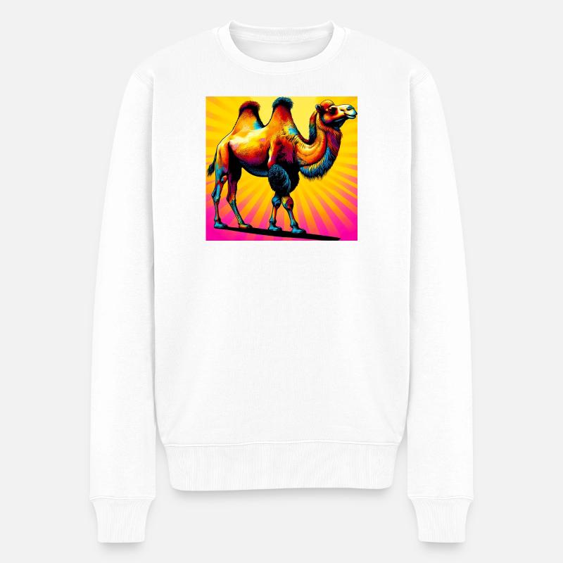 chameau - Pull Premium bio Homme - blanc