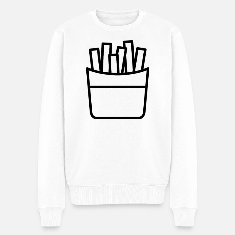 Frites - Pull Premium bio Homme - blanc