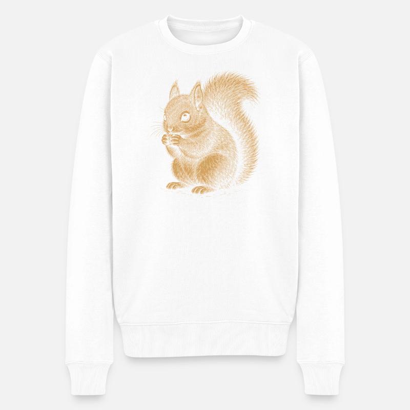 Écureuil - Pull Premium bio Homme - blanc