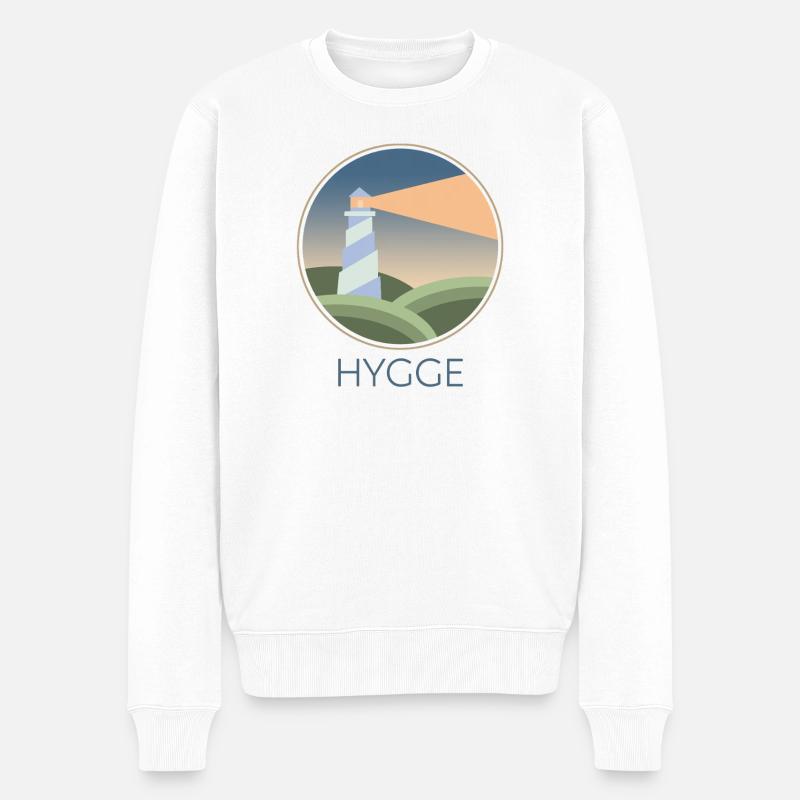 Phare de Hygge - Pull Premium bio Homme - blanc