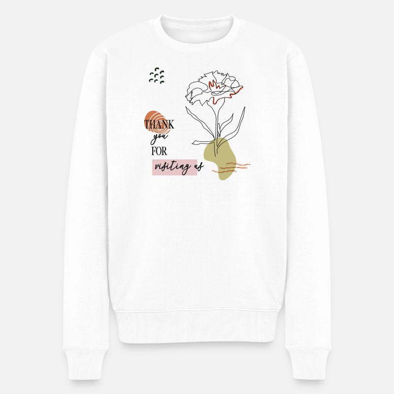 Merci à mes salutations - Pull Premium bio Homme - blanc