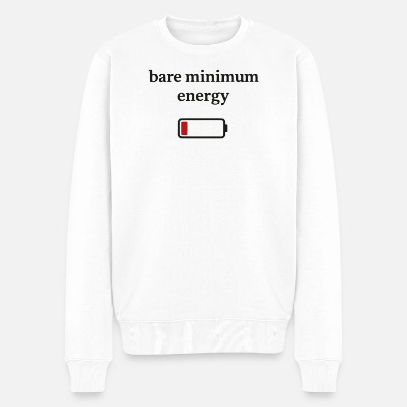 Énergie minimale indispensable - Pull Premium bio Homme - blanc