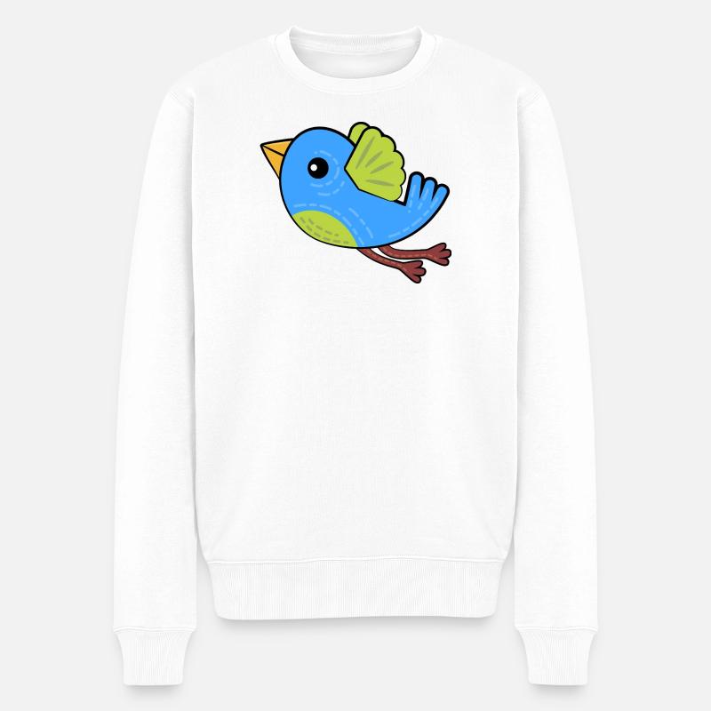 Petit Oiseau Bleu - Pull Premium bio Homme - blanc