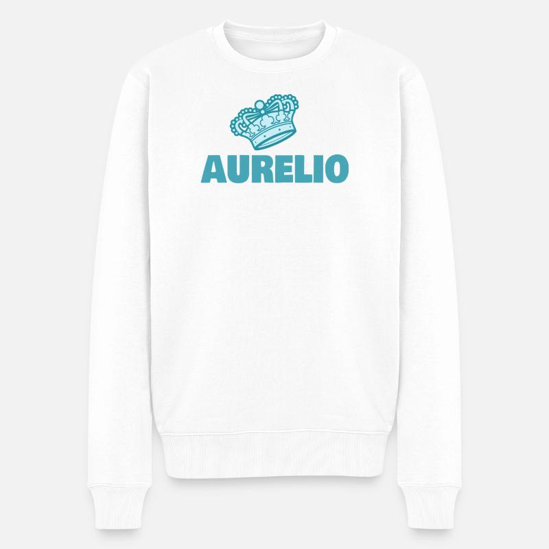Cadeau pour Aurelio - Pull Premium bio Homme - blanc