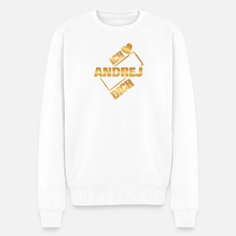 Andrej - Men's Premium Organic Jumper - white