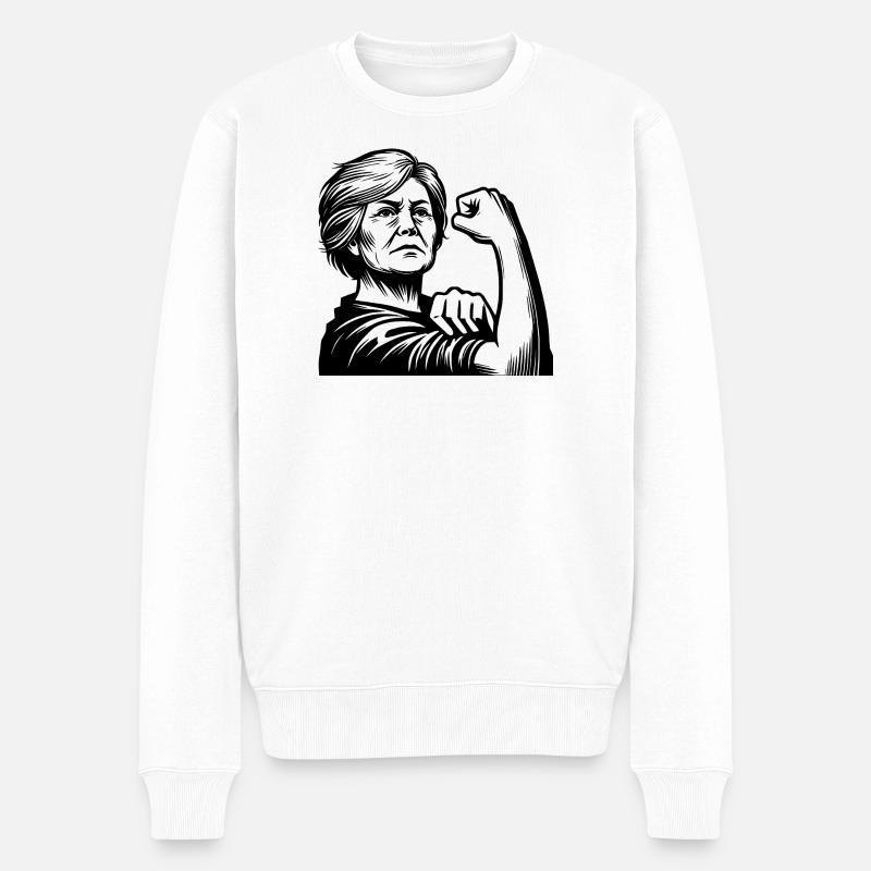 Omas gegen rechts - Männer Premium Bio Pullover - Weiß