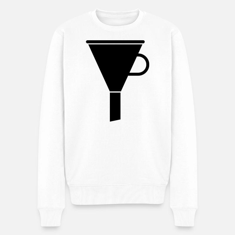 Entonnoir - Pull Premium bio Homme - blanc