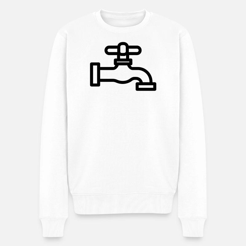 robinet - Pull Premium bio Homme - blanc