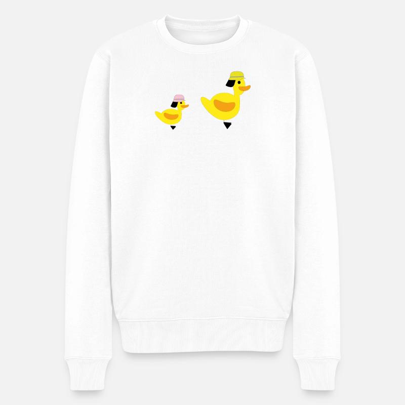 Canards de Feu - Filles - Pull Premium bio Homme - blanc