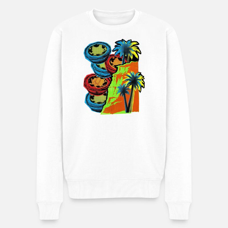 Côte du Portugal - Pull Premium bio Homme - blanc