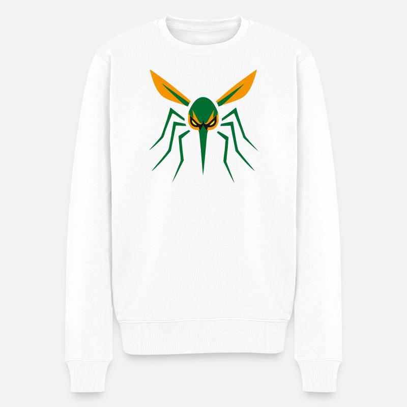 Moskito, Mücke, Insekt, Böse - Männer Premium Bio Pullover - Weiß