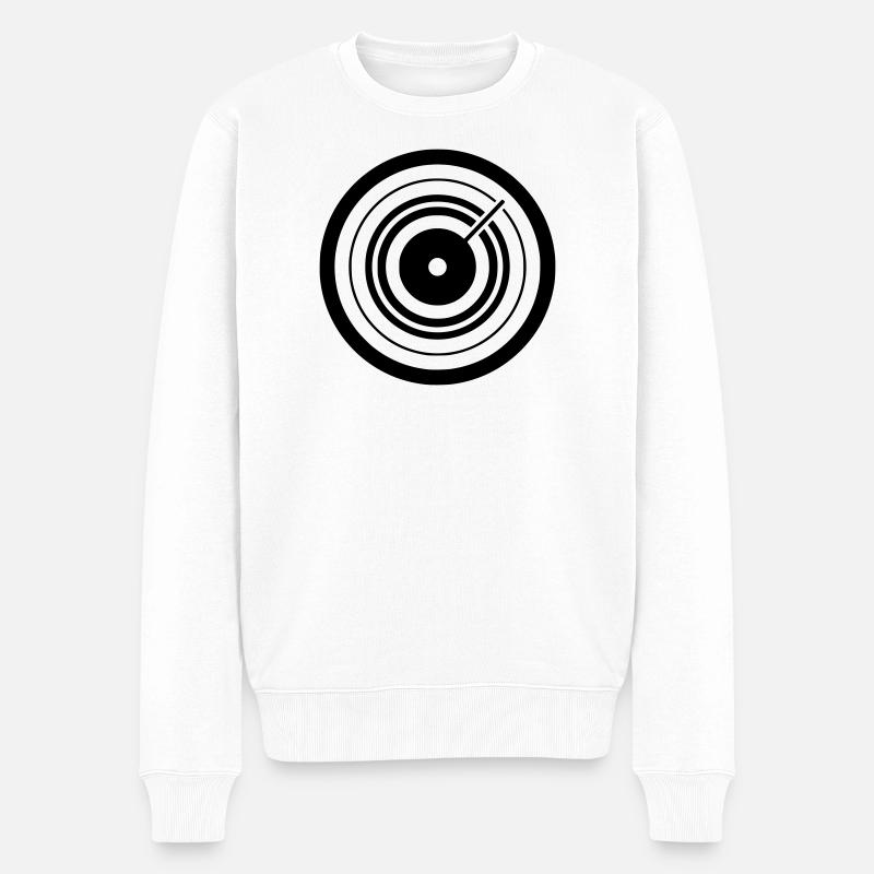 Zielscheibe Pfeil Dart Icon - Männer Premium Bio Pullover - Weiß