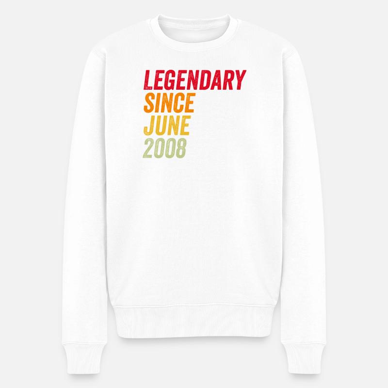 18e anniversaire 18 ans juin 2008 - Pull Premium bio Homme - blanc
